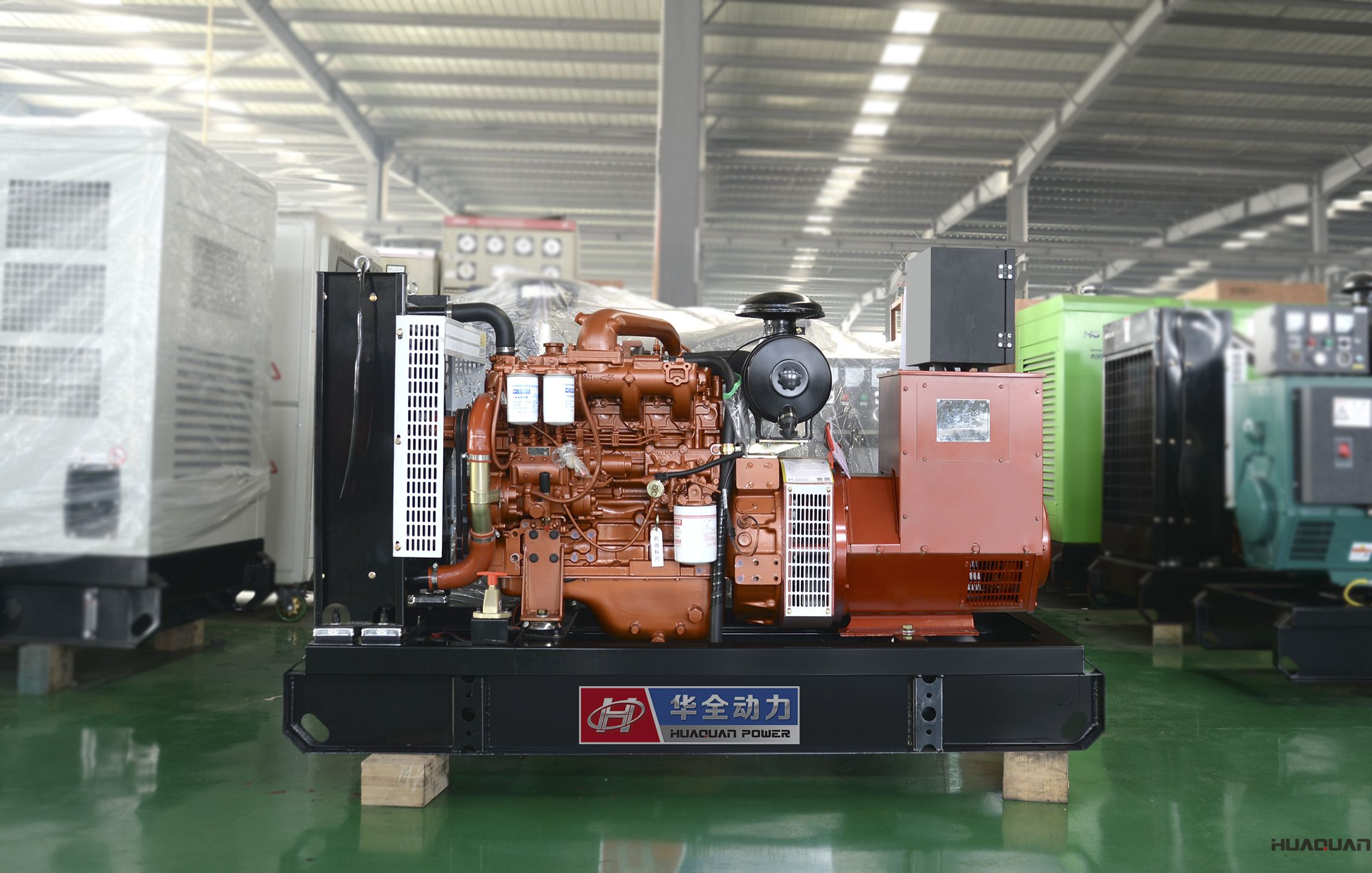 2018年4月17日華全動力50kw標(biāo)配柴油發(fā)電機(jī)組發(fā)往山東泰安