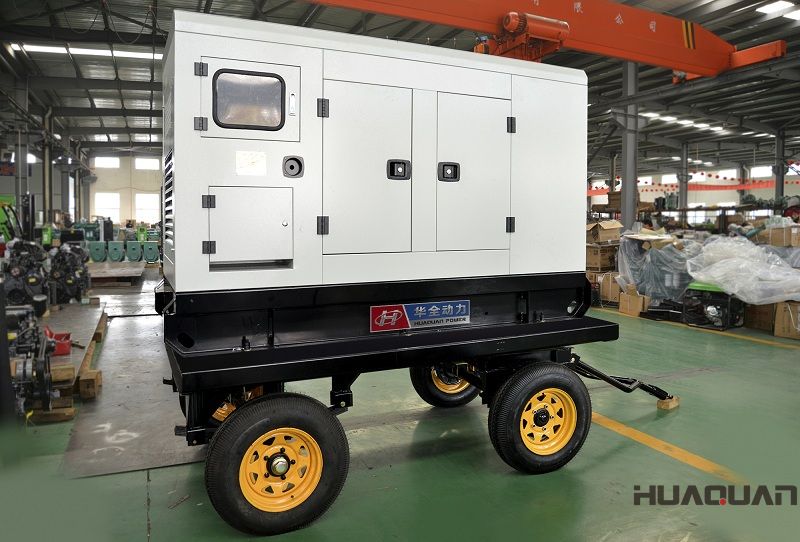 一臺(tái)30kw移動(dòng)拖車發(fā)電機(jī)組在2018年5月9日從華全順利發(fā)往山東東營市