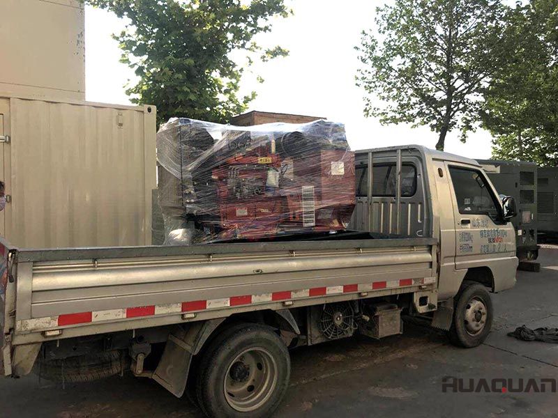 Patricio Enrrique訂購的HQ40GF柴油發電機組，在6.16發往黃島港