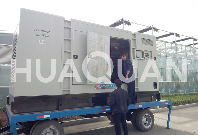 湖北襄陽市道路建設(shè)300kW移動式發(fā)電機組電站項目