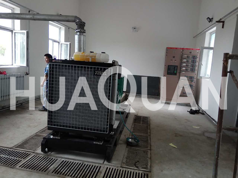 山東慶云水利工程行業500kW發電機組電站項目